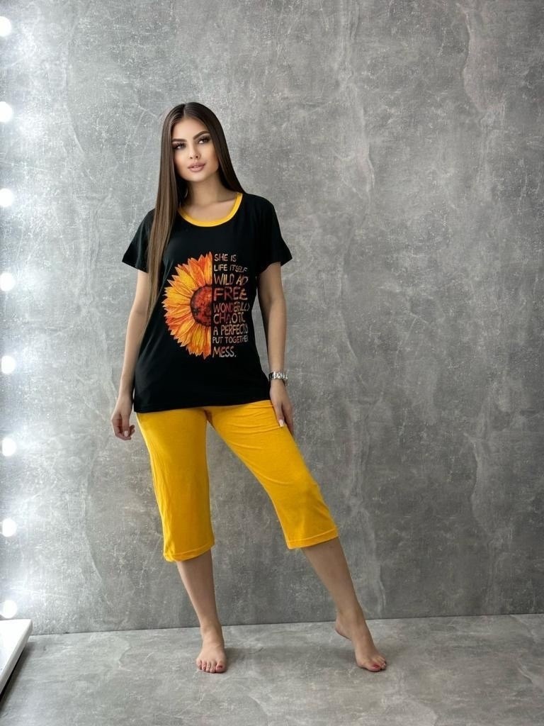 женская пижама с бриджами,пижама с бриджами,комплект домашний пижама с бриджами,домашний костюм пижама с бриджами,комплект пижама