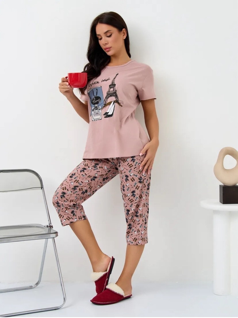 женская пижама с бриджами,женская домашняя пижама,пижама с бриджами домашний костюм,пижама с бриджами,пижама женская