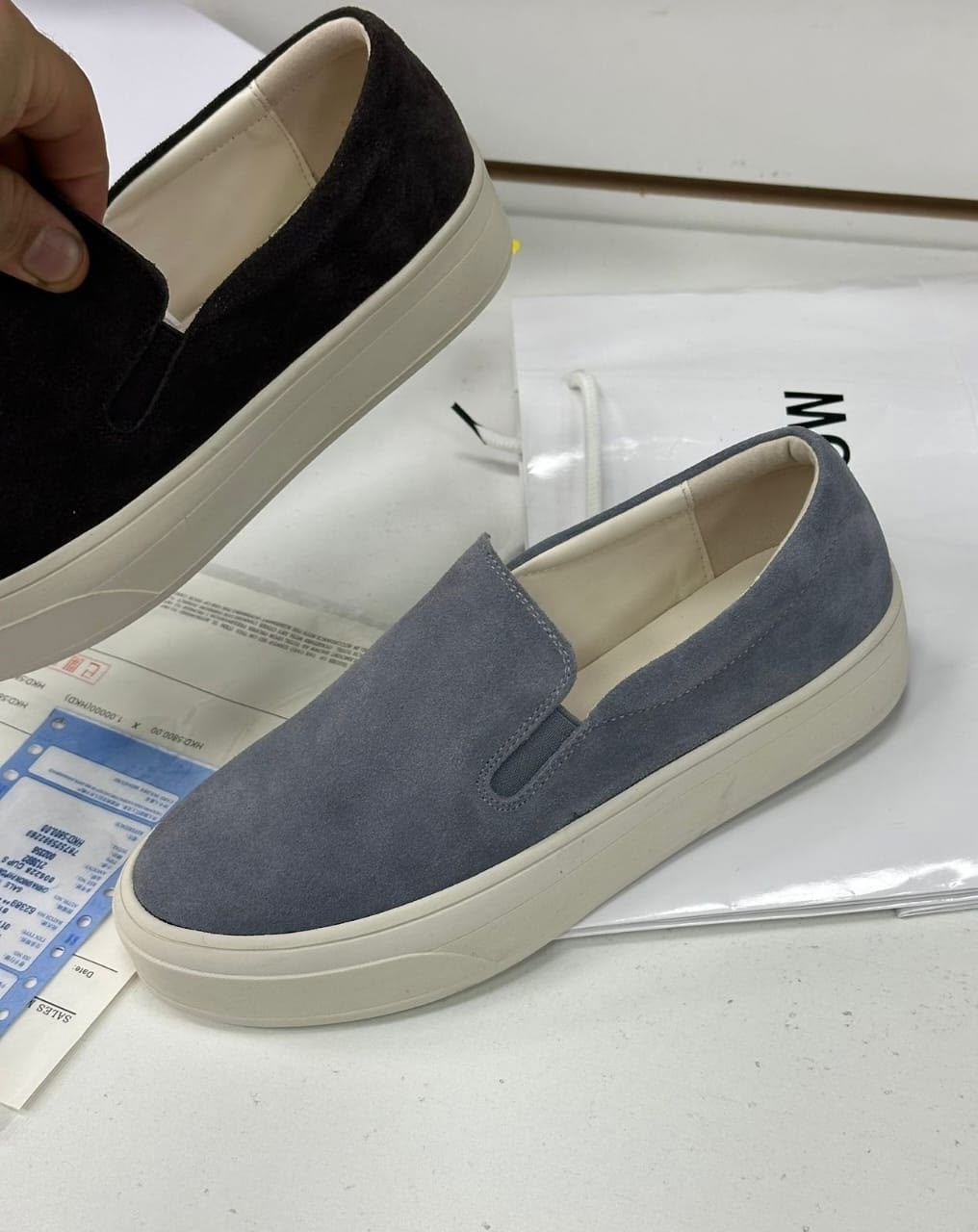 слипоны из натуральной замши the row,женские слипоны,,лоферы замш,слипоны из натуральной замши