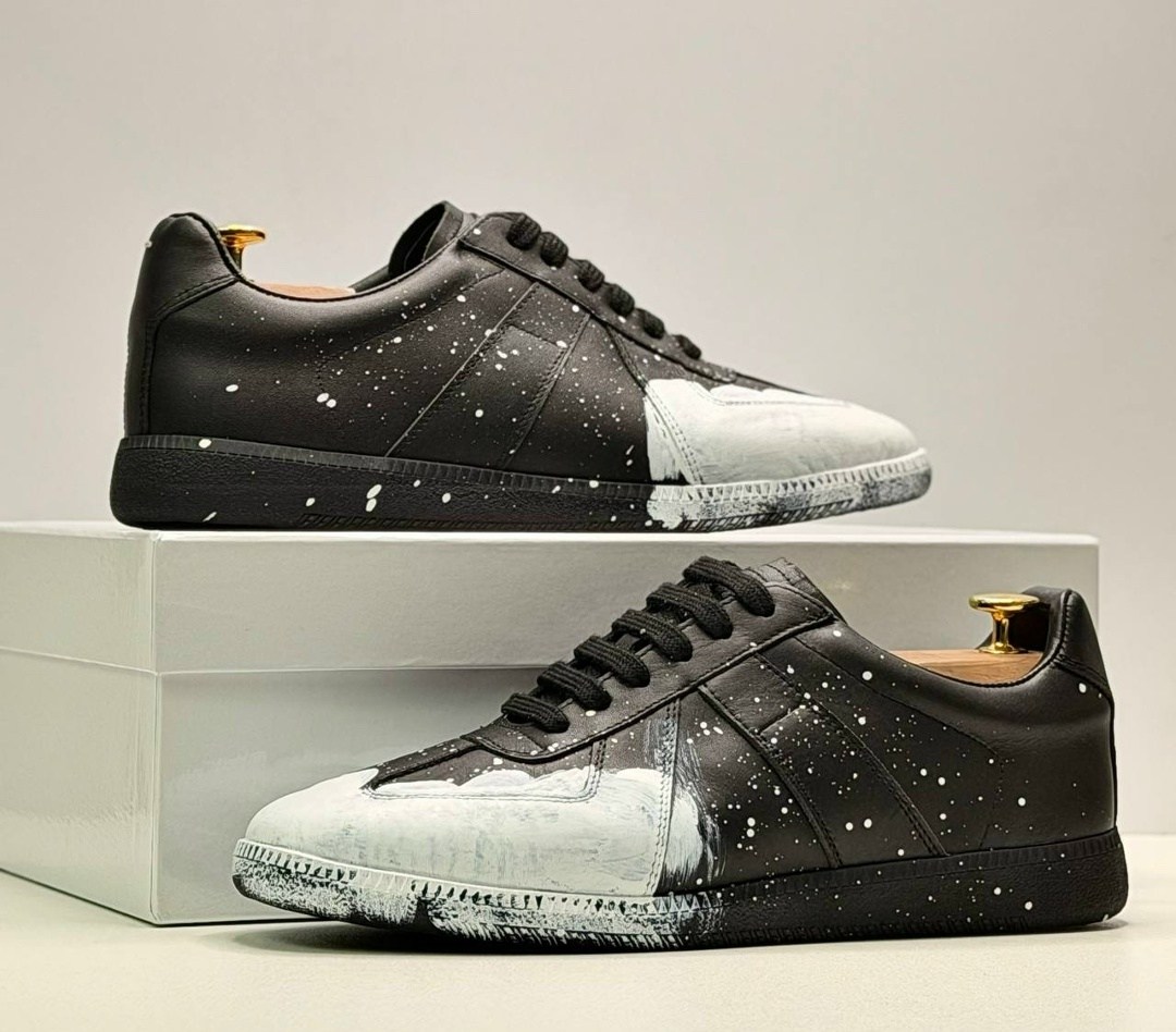 maison martin margiela paint splatter gat sneakers,,replica paint splatter sneaker maison margiela black,кроссовки maison margiela replica paint splatter,кроссовки maison margiela replica paint s