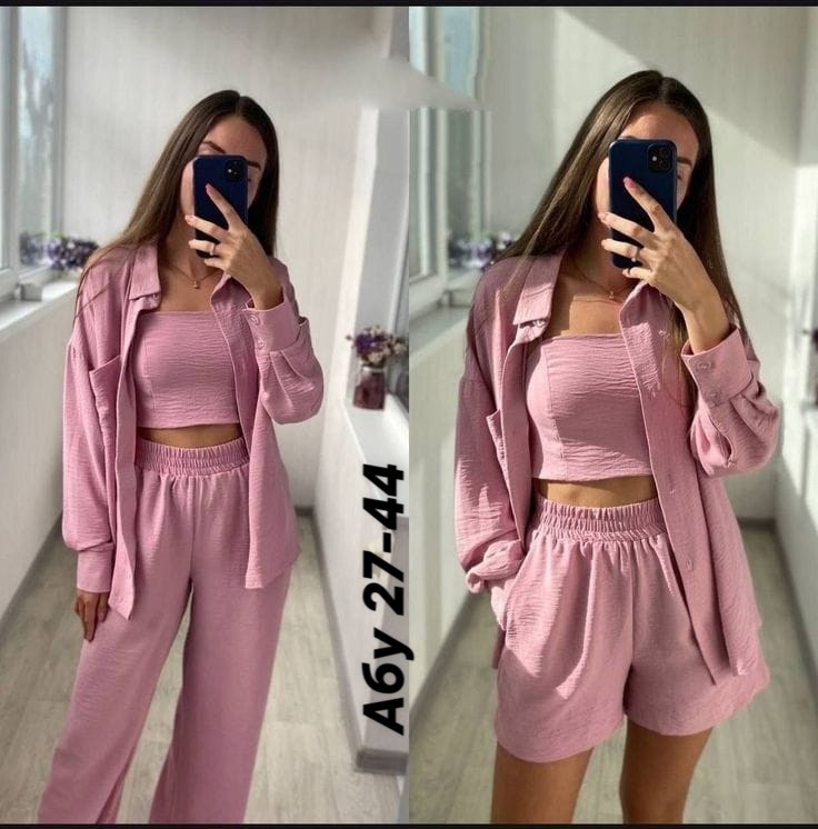 костюм женский тройка,женские костюмы,женский костюм летний,повседневный костюм,женский костюм с шортами