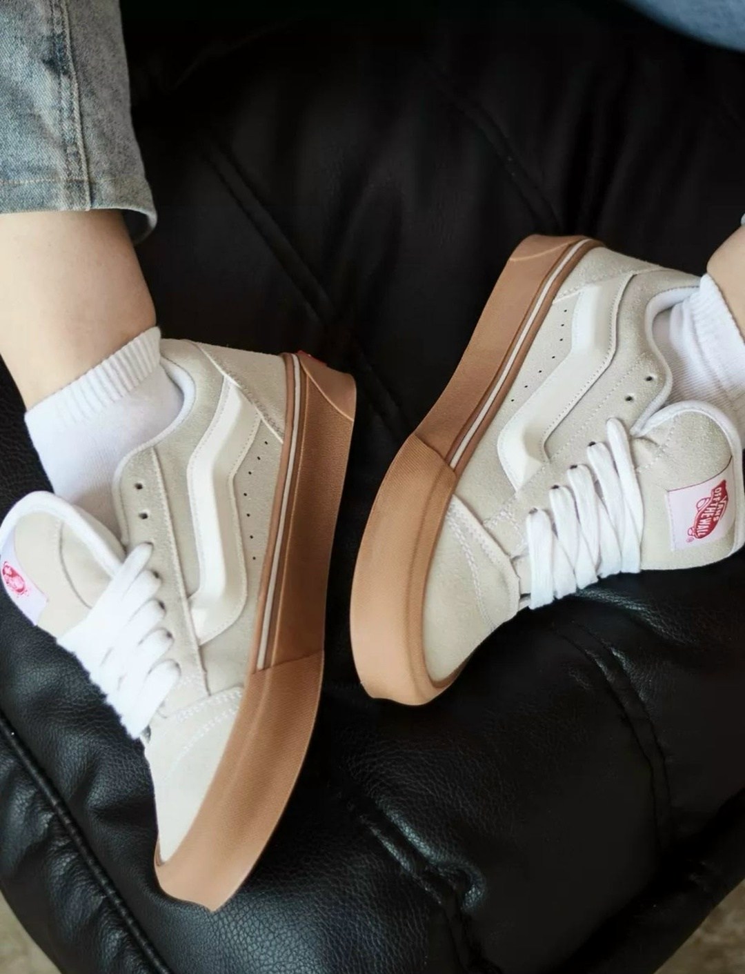 vans кроссовки,,кроссовки vans knu skool beige white tan,бежевые кроссовки,кеды vans
