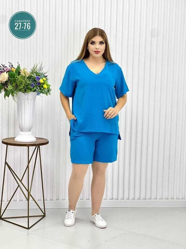 костюм женский,женский костюм с шортами, больших размеров,костюм повседневный,летние костюмы женские