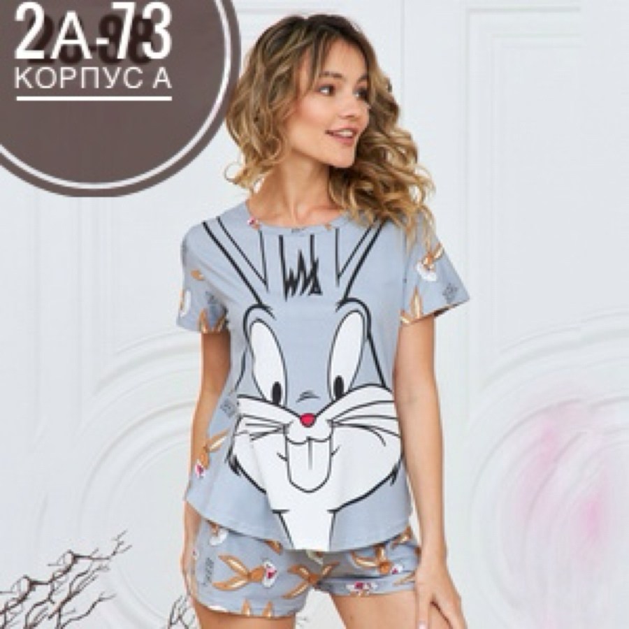 пижама кролик,пижама багз банни,пижама женская,пижама с зайчиками женская,домашняя женская пижама