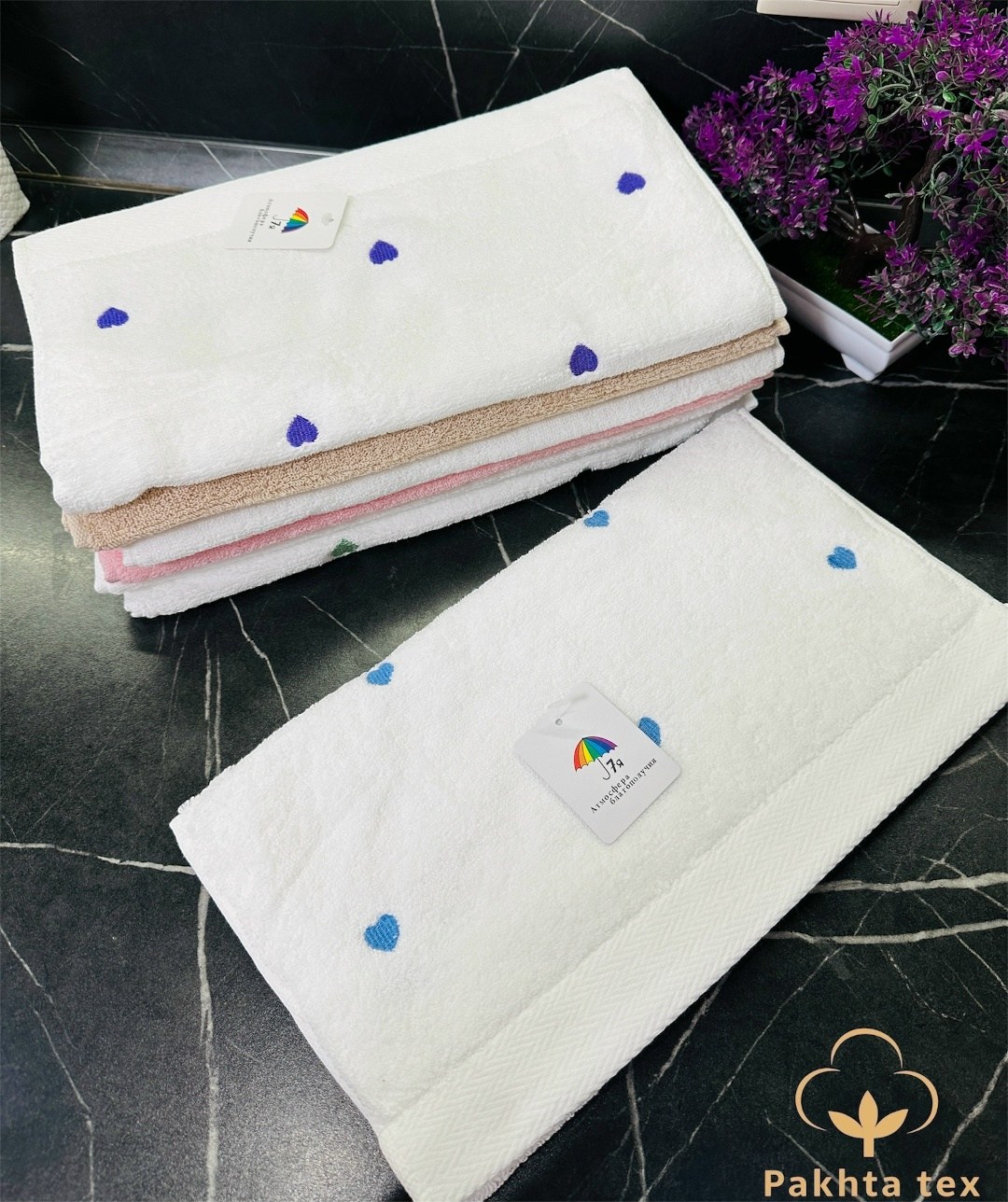 полотенце экономь и я "love" цв. белый, 35*75 см,100% хлопок,полотенце,полотенца для рук,полотенец набор,полотенца для ванной