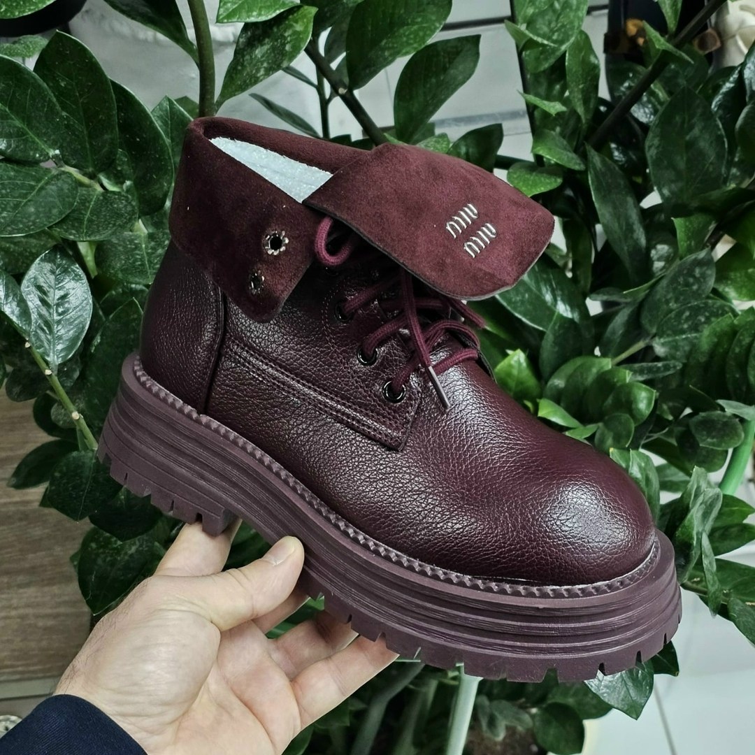 ,женские ботинки,бордовые ботинки,женская ,ботинки