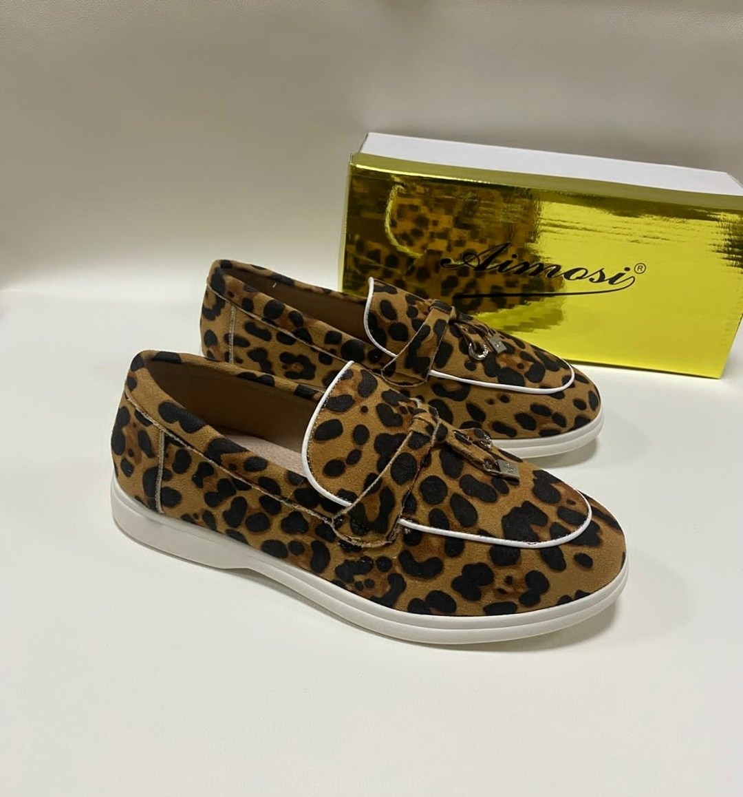 , женская,слипоны женские,леопардовые лоферы,обуви