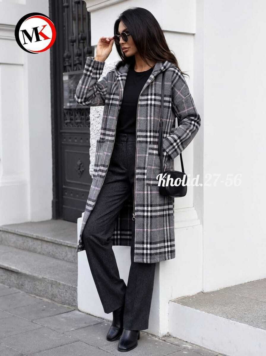 пальто в клетку,пальто клетчатое,модное пальто,женское шерстяное пальто в клетку,женское пальто