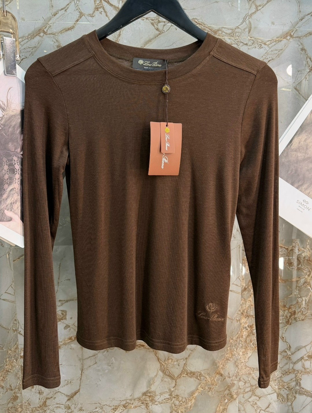 лонгслив коричневый облегающий в рубчик me&mummy,джемпера женские,футболка с длинным рукавом женская,лонгслив,свитер джемпер