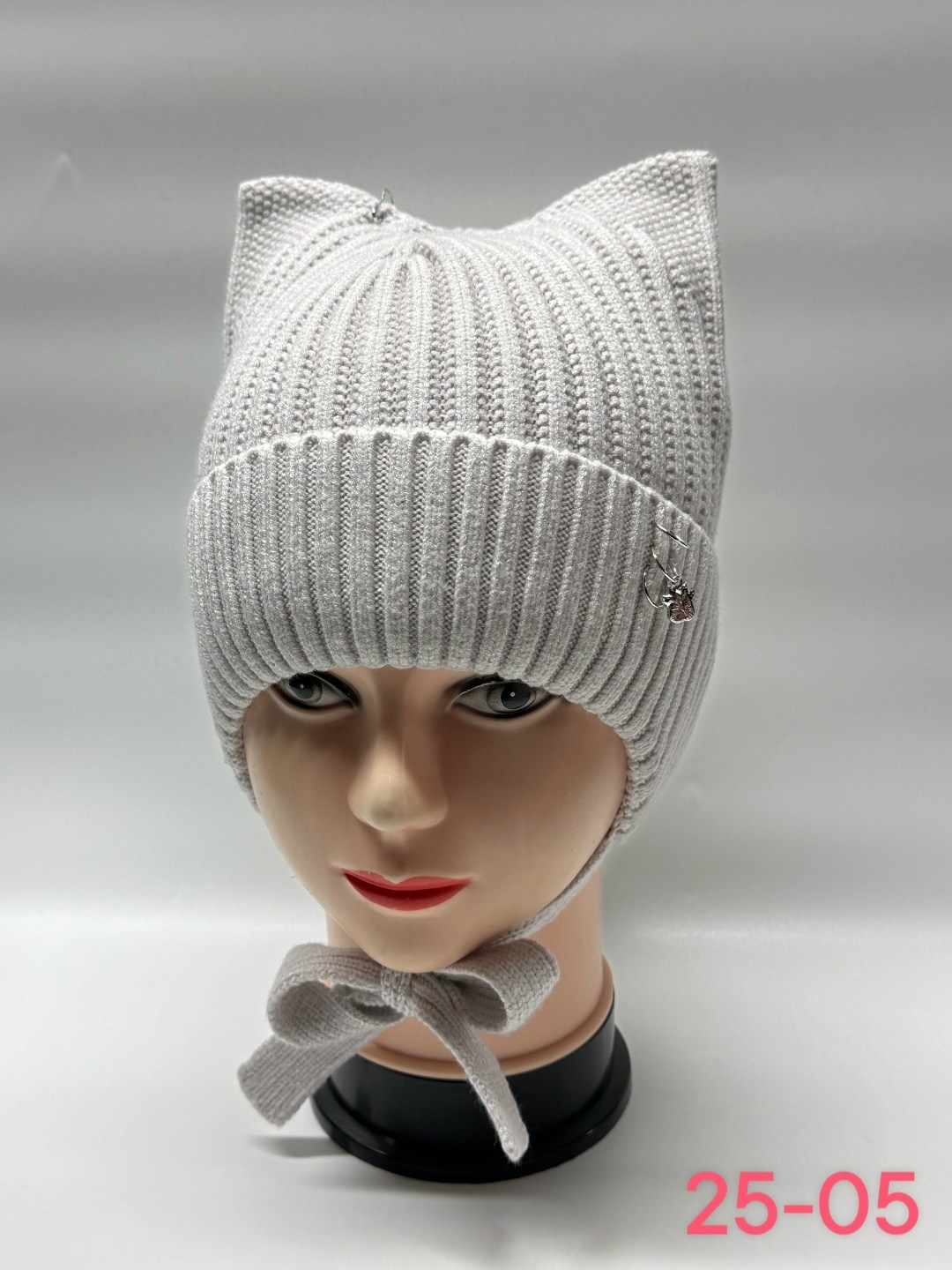 шапка вязанные,шапка женская,вязаные шапки,женская вязаная шапка,шапка с ушками-кошка вязаная серая