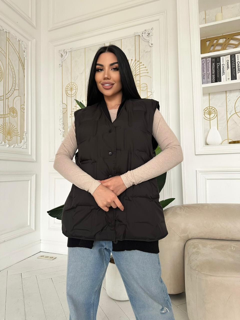 жилетка женская,жилетка на синтепоне,жилетка демисезонная,жилет женский,жилетка