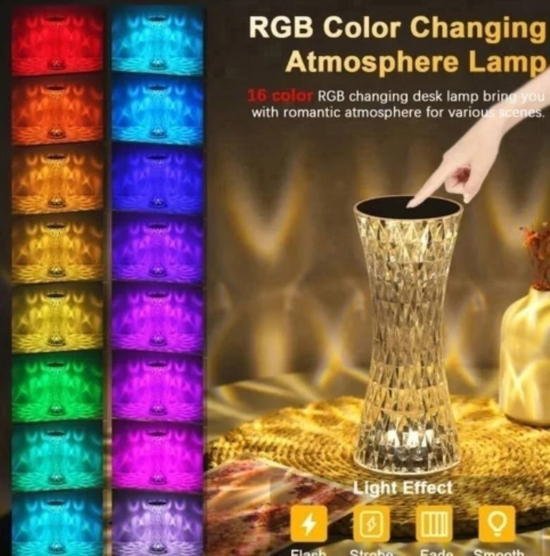 светильник ночник настольный светодиодный,хрустальная лампа,настольная лампа,светильники настольные,хрустальная настольная лампа