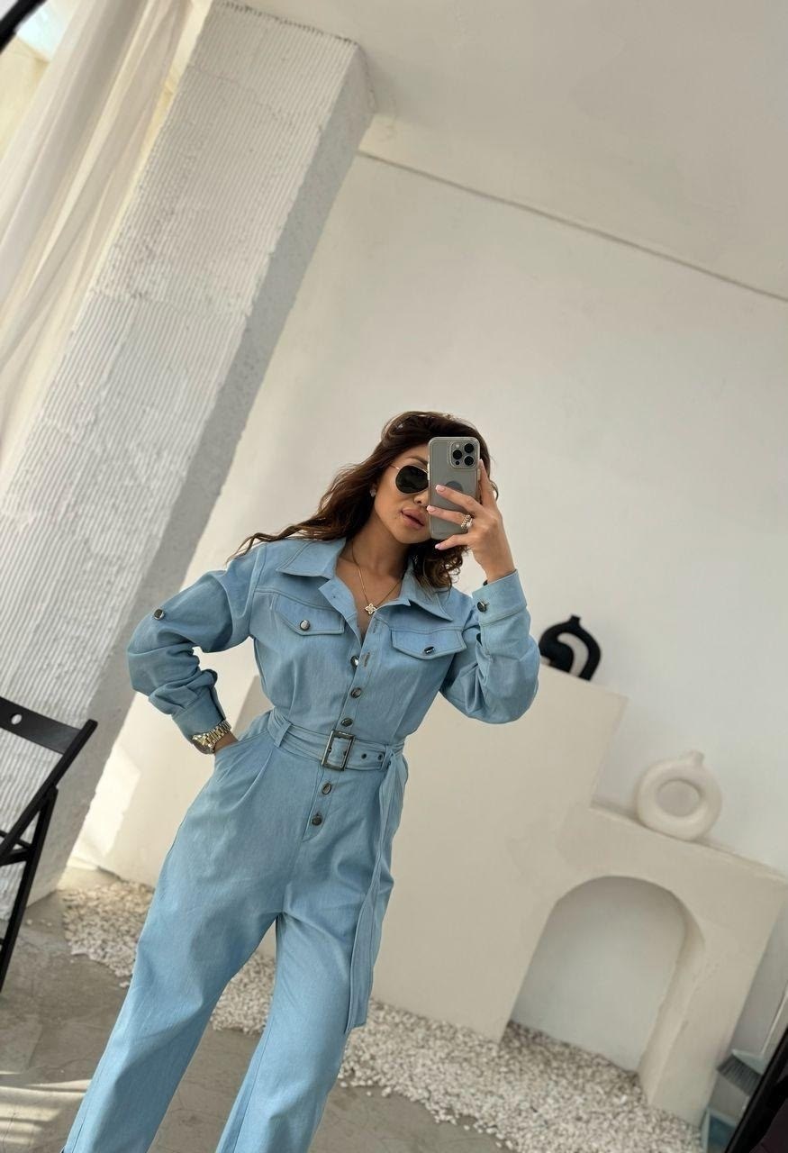 брючный комбинезон,женский джинсовый комбинезон,стильный комбинезон,джинсовый комбинезон,комбинезон брючный джинсовый