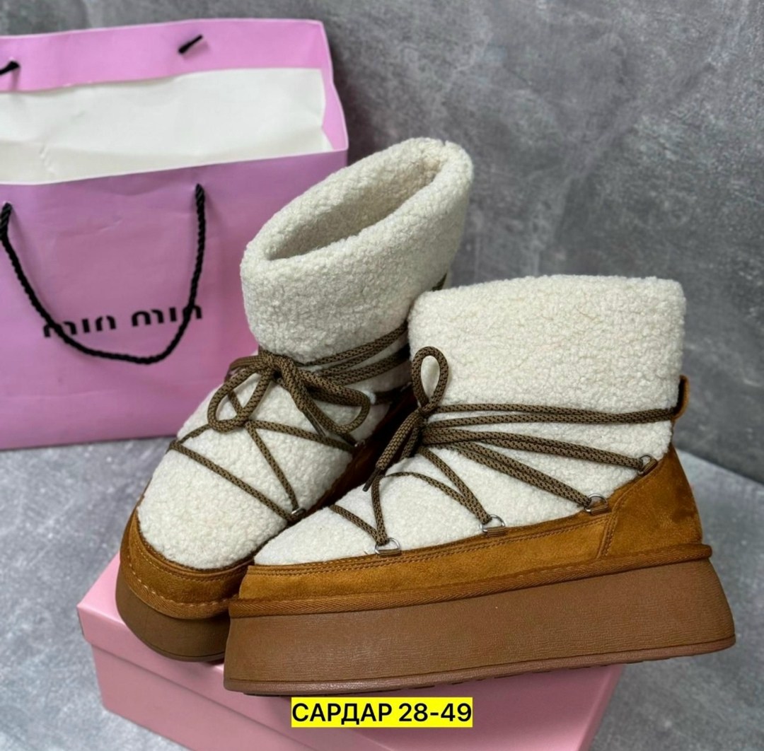 женские луноходы miu miu,,угги, женская,женские угги