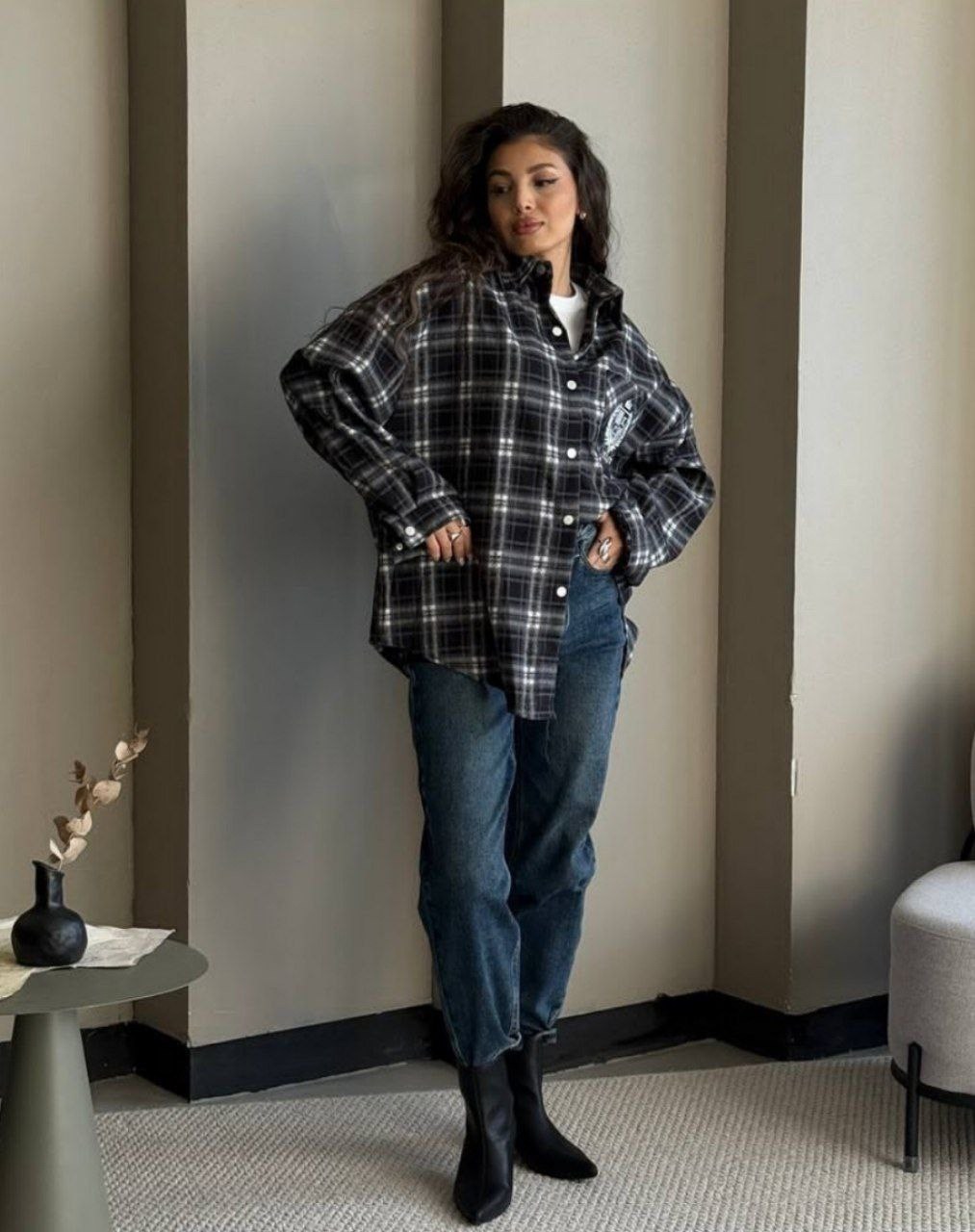 рубашка в клетку оверсайз y2k thirteen brand,рубашка в клетку,женская рубашка,рубашка женская в клетку оверсайз,рубашка в клетку женская