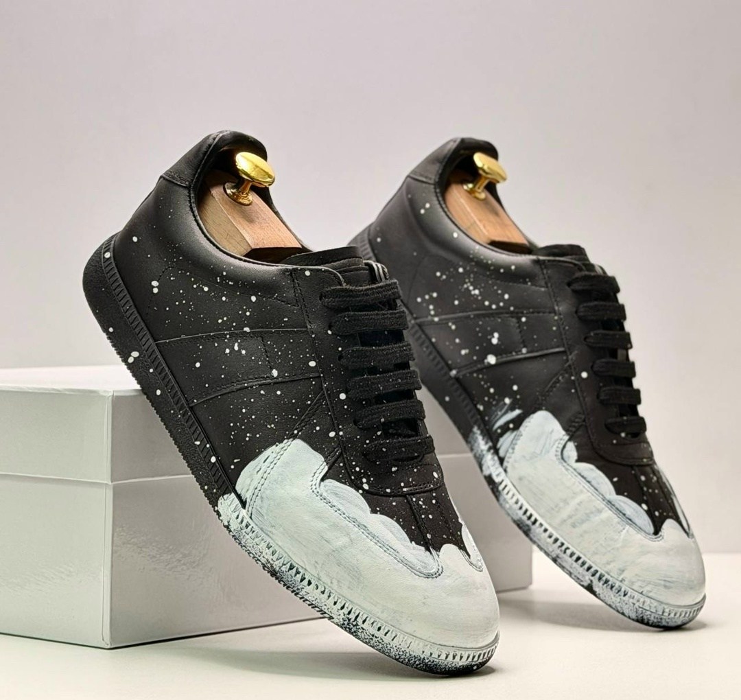 maison martin margiela paint splatter gat sneakers,,replica paint splatter sneaker maison margiela black,кроссовки maison margiela replica paint splatter,кроссовки maison margiela replica paint s