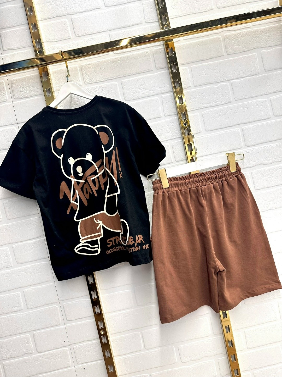 комплект одежды для мальчиков mini maxi,футболки для мальчика,комплект одежды для мальчика,luneva комплект (футболка/шорты) для мальчика, цвет чёрный, рост 104,шорты для мальчик