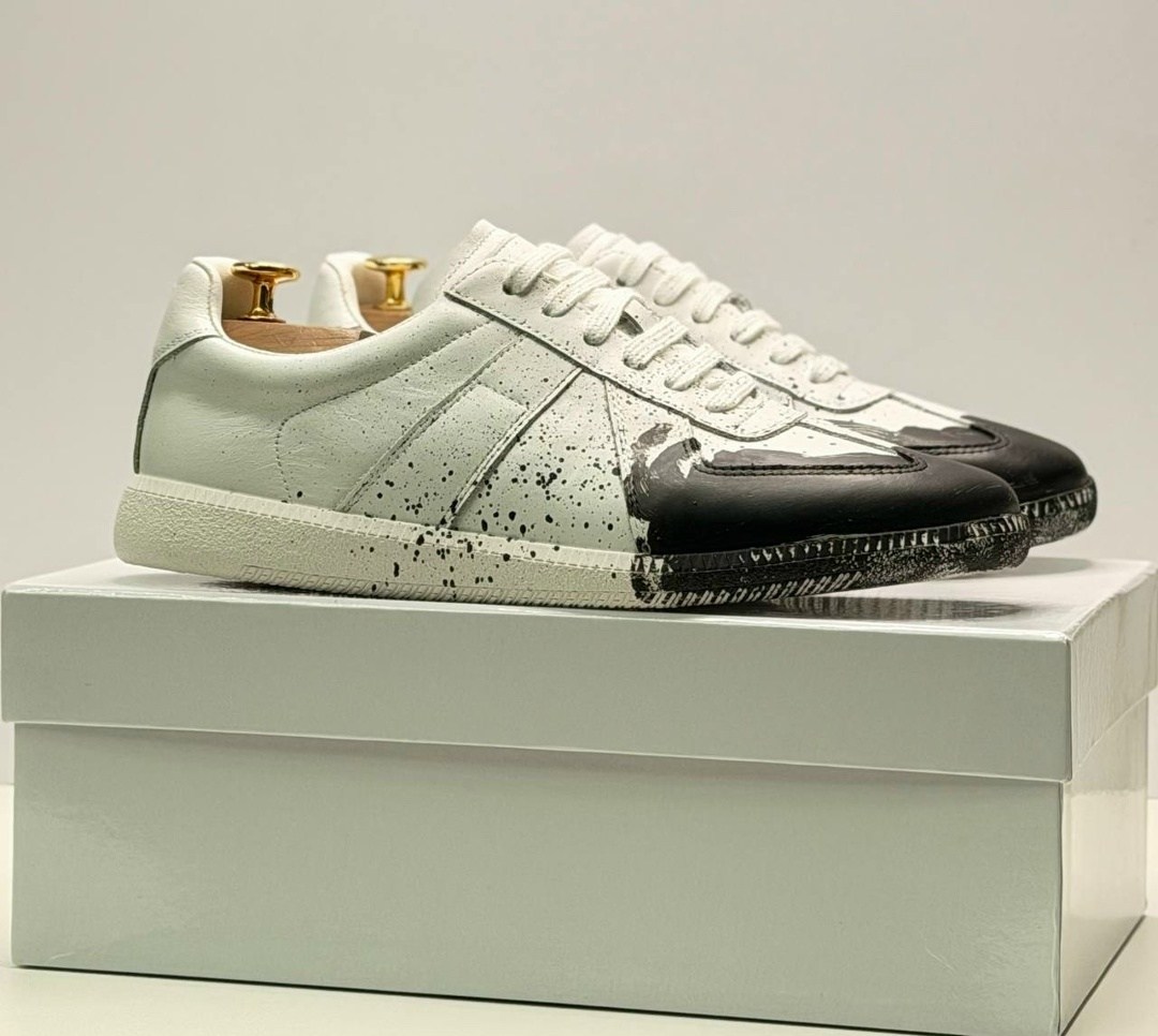 кроссовки maison margiela replica paint splatter sneakers белый,кроссовки maison margiela replica paint splatter,maison margiela replica sneaker low top paint splatter,кроссовки maison margiela painte