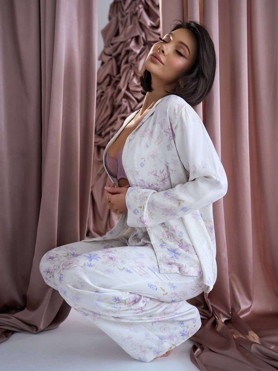 пижама женская,пижама женская комплект,пижама шелк