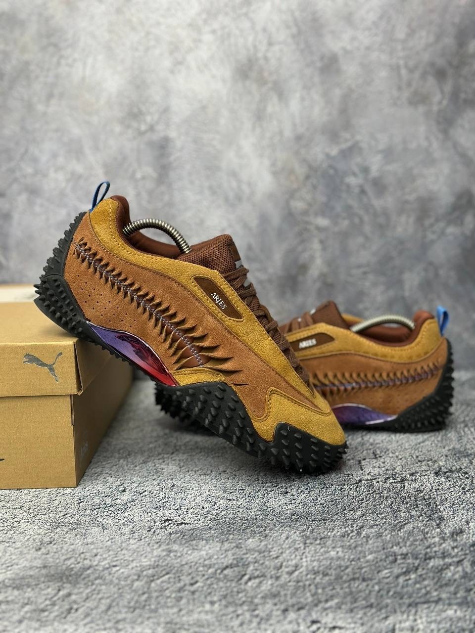 кроссовки puma,,puma мужские кроссовки,мужские кроссовки puma aries x mostro из красного дерева и тика коричневые,кроссовки puma x