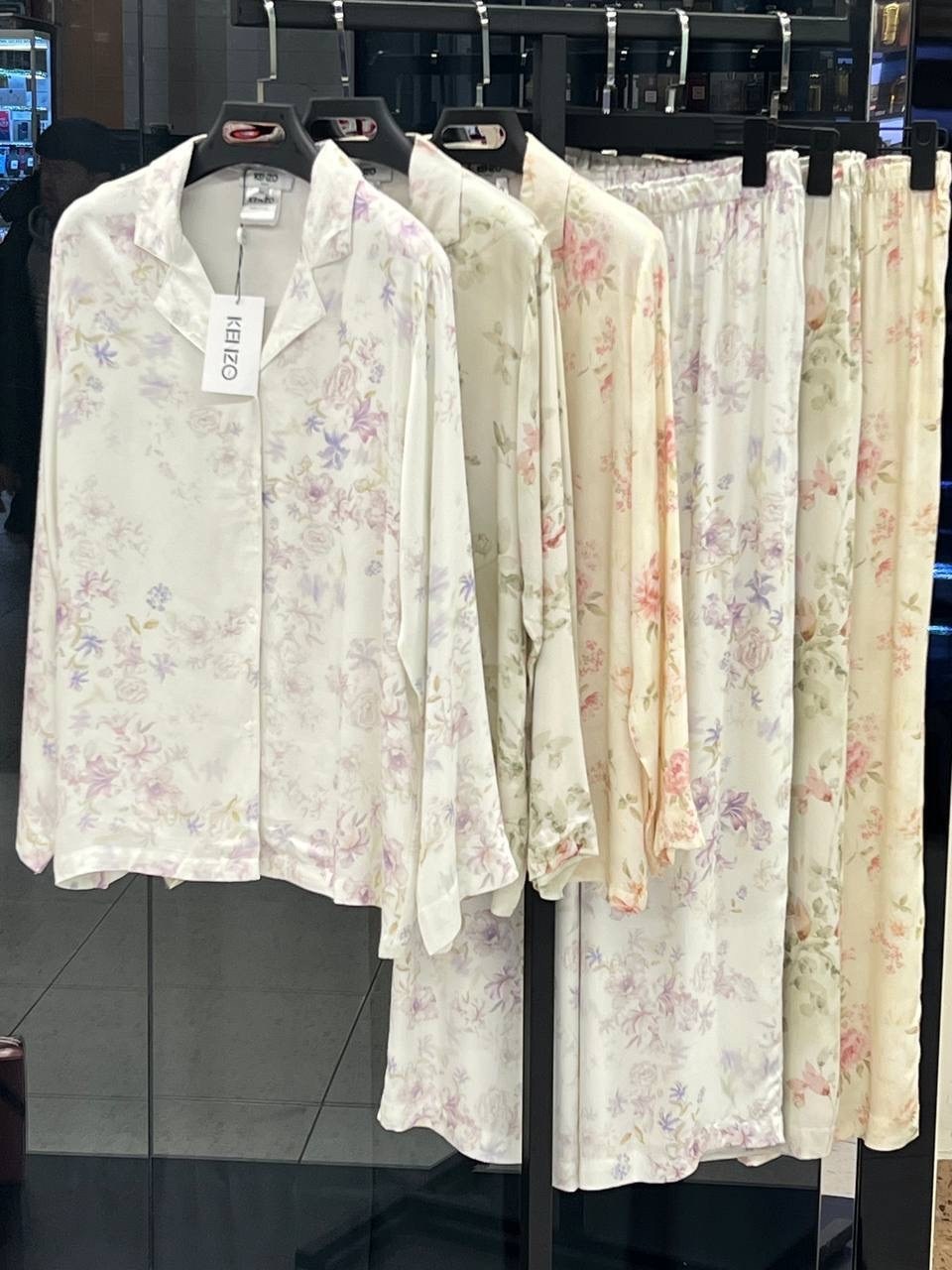 женская шелковая пижама с принтом,пижама женская из шелка mulberry с принтом,пижамы женски,пижамы для женщин,пижама женская шелковая