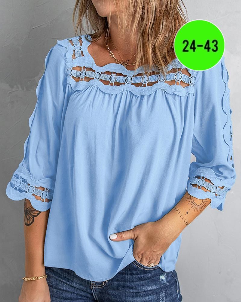 блузка с кружевными вставками,летние блузки женские,женская блузка,женская блуза,модная летняя блузка