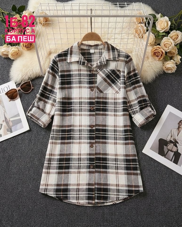 женская рубашка в клетку,фланелевая ночная рубашка женская,клетчатая рубашка женская,женская клетчатая ночная сорочка,женская рубашка