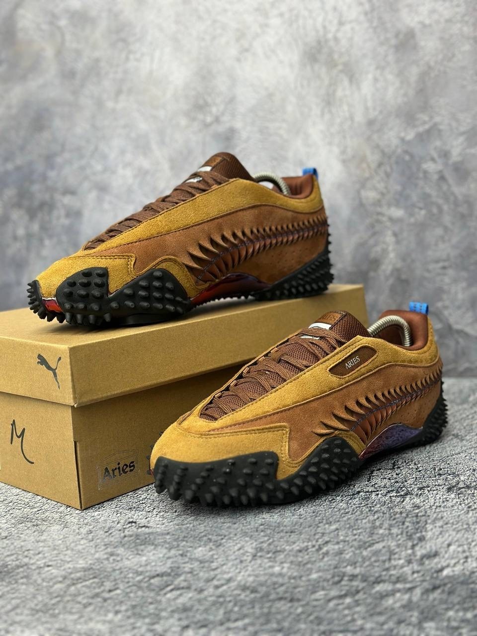 кроссовки puma,,puma мужские кроссовки,мужские кроссовки puma aries x mostro из красного дерева и тика коричневые,кроссовки puma x