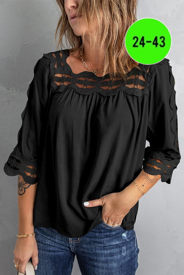 блузка с кружевными вставками,летние блузки женские,женская блузка,женская блуза,модная летняя блузка