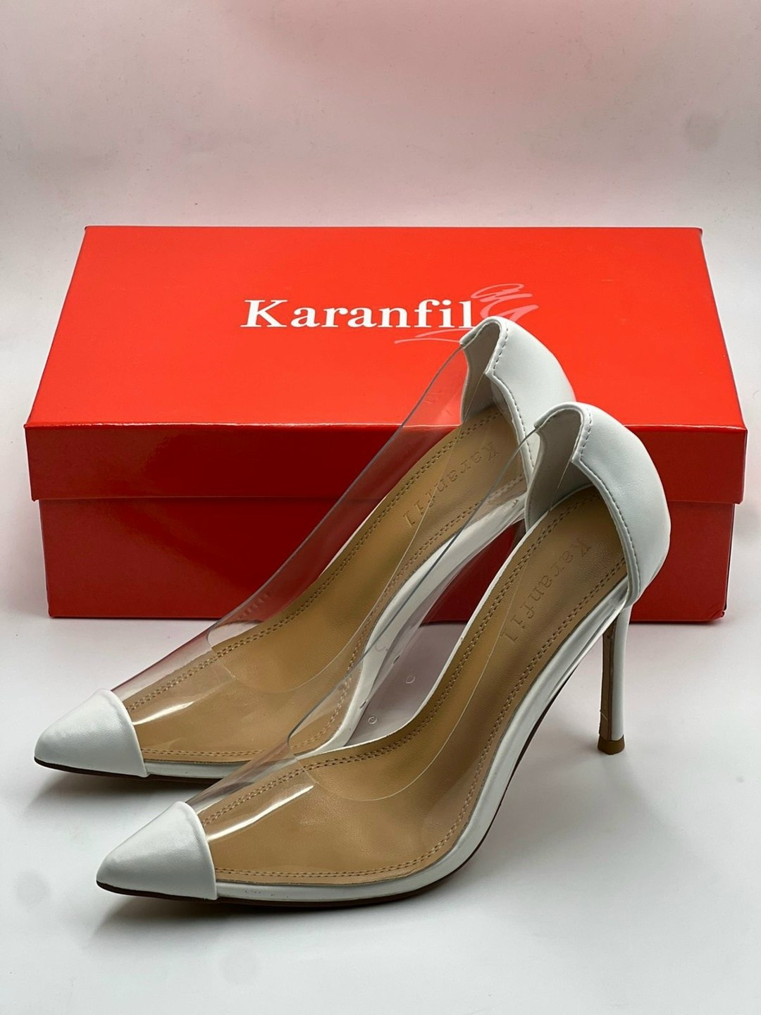 туфли росси джанвито,,прозрачные туфли,туфли лодочка,белые прозрачные туфли