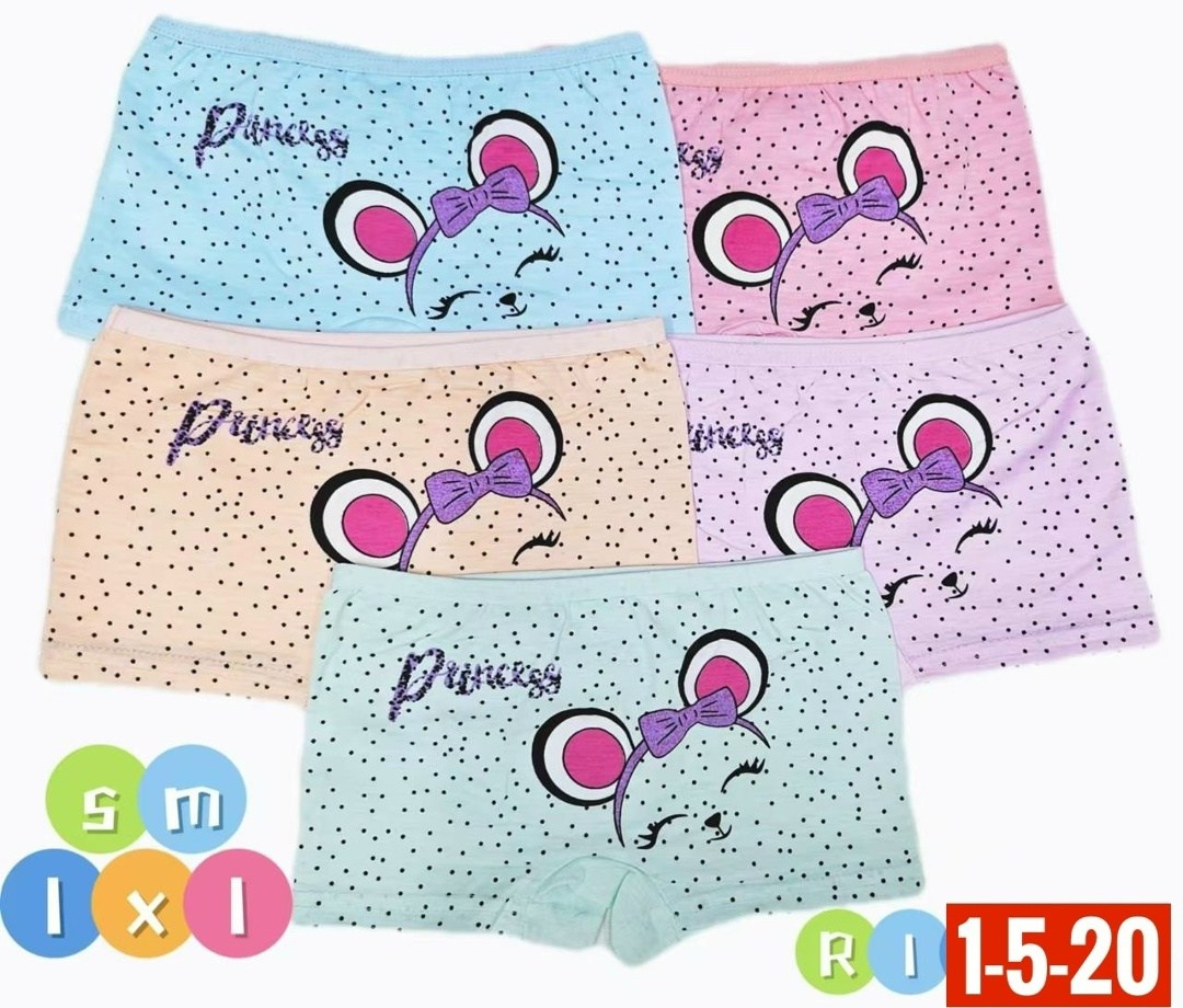 трусы оптом,трусы для девочек,трусики боксеры для девочек,комплект детских трусов для девочек 5 штук,детские трусы для девочек