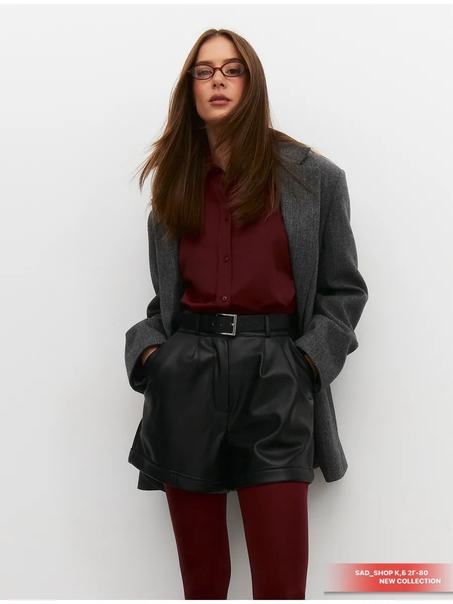 кожаные шорты,шорты женские кожаные,шорты из экокожи женские,женские шорты,кожаные шорты с высокой талией