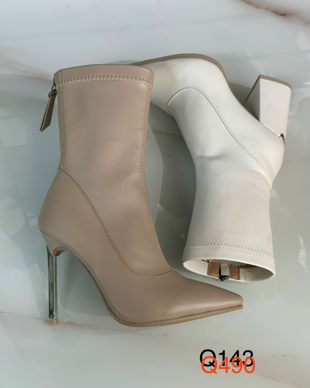 ботильоны женские,модные ботильоны,ботильоны на шпильках,ботильоны стрейч на каблуке,бежевые ботильоны