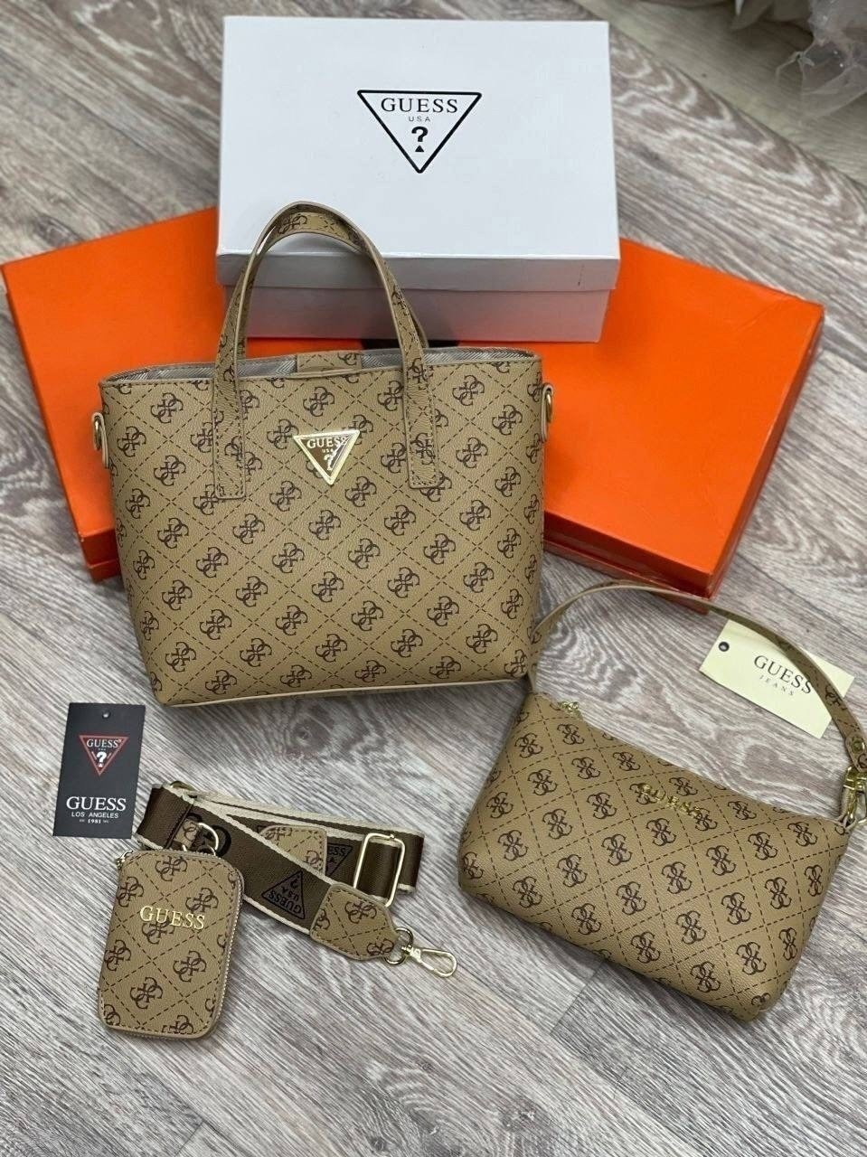 сумка женская guess,guess сумка,женская сумка,сумка,набор сумок