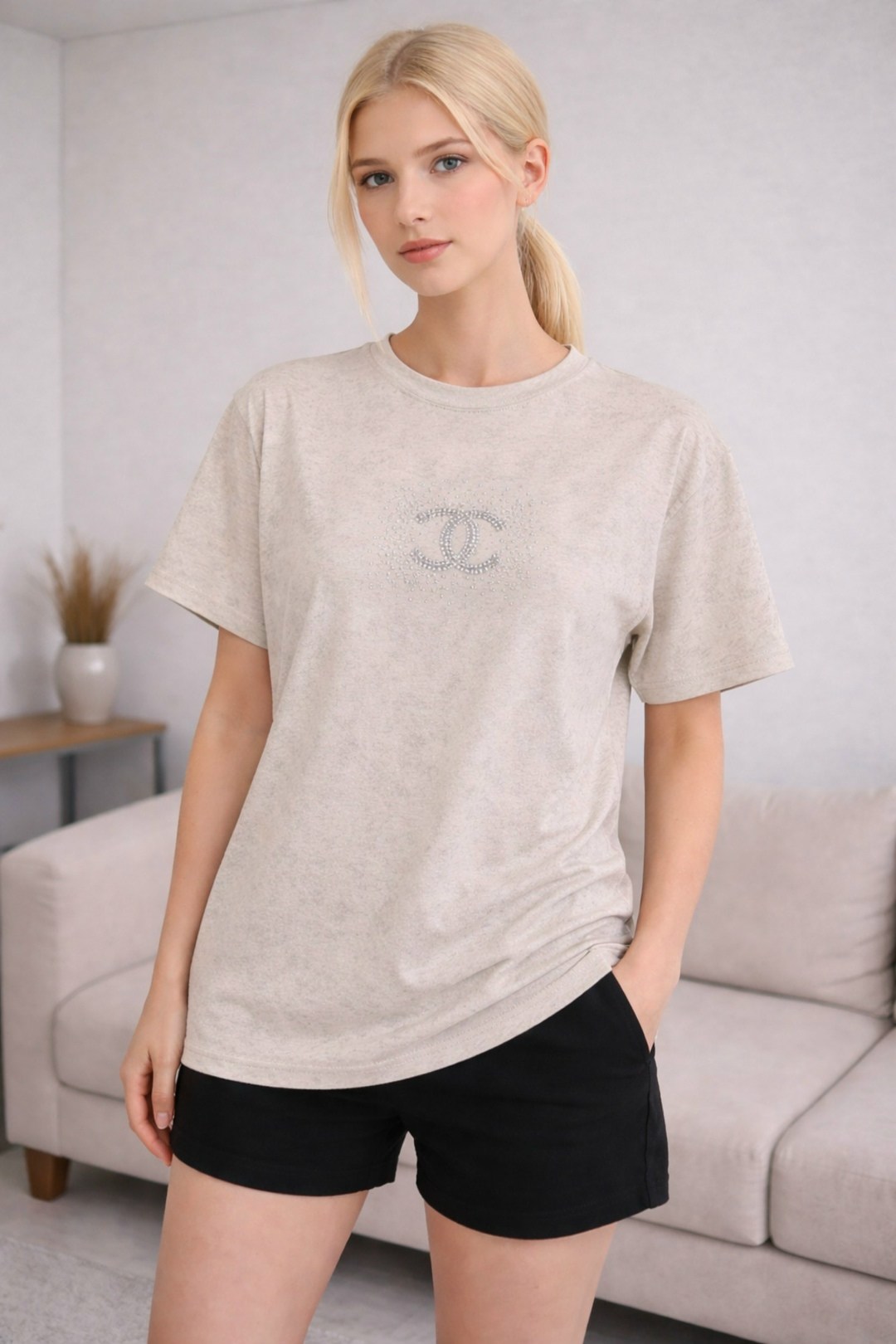 женская футболка,футболки для женщин,футболка,футболка варенка оверсайз,футболка шанель