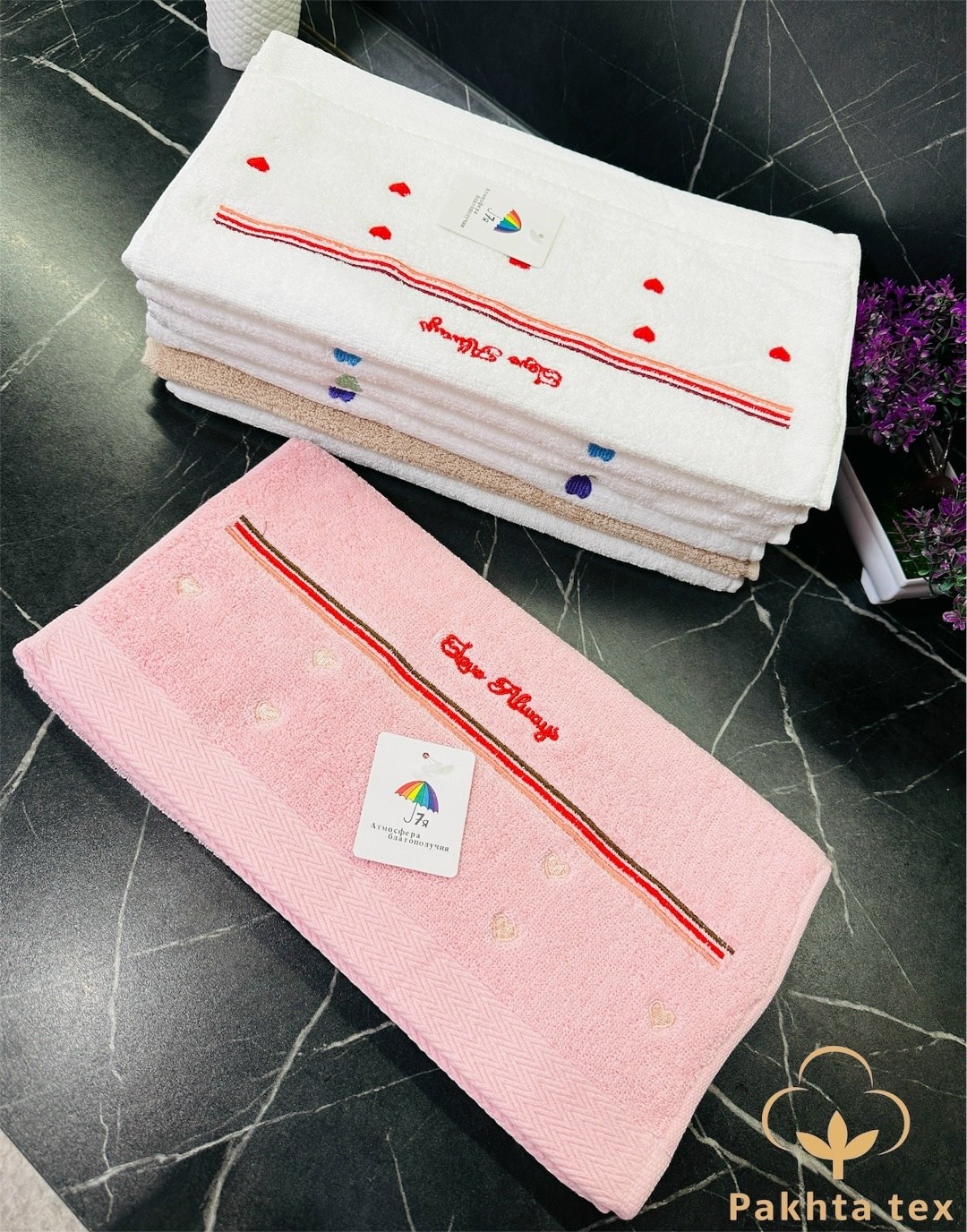 полотенце экономь и я "love" цв. белый, 35*75 см,100% хлопок,полотенце,полотенца для рук,полотенец набор,полотенца для ванной