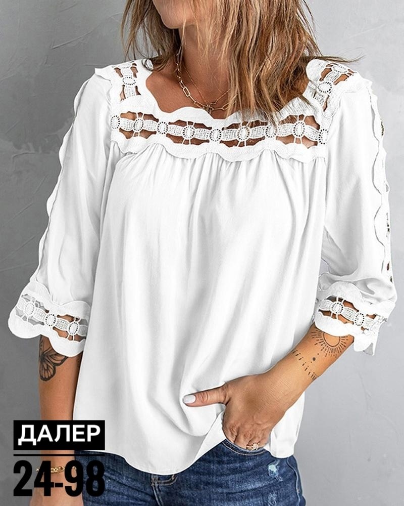 модная летняя блузка,летние блузки женские,блузка с кружевными вставками,женская блуза,женская блузка