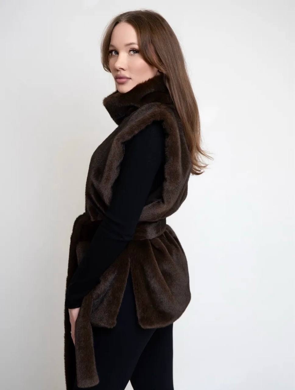 пончо (манишка) из трикотажа "penelope c",манишка меховая длинная шарф из эко норки abello,классический джемпер,манишка меховая,пончо манишка кристина юсупова