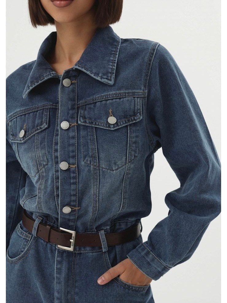 комбинезон женский джинсовый,джинсовые комбинезоны,комбинезон джинс f412-14152 middle blue,комбинезон zara джинсовый,комбинезон зарина деним