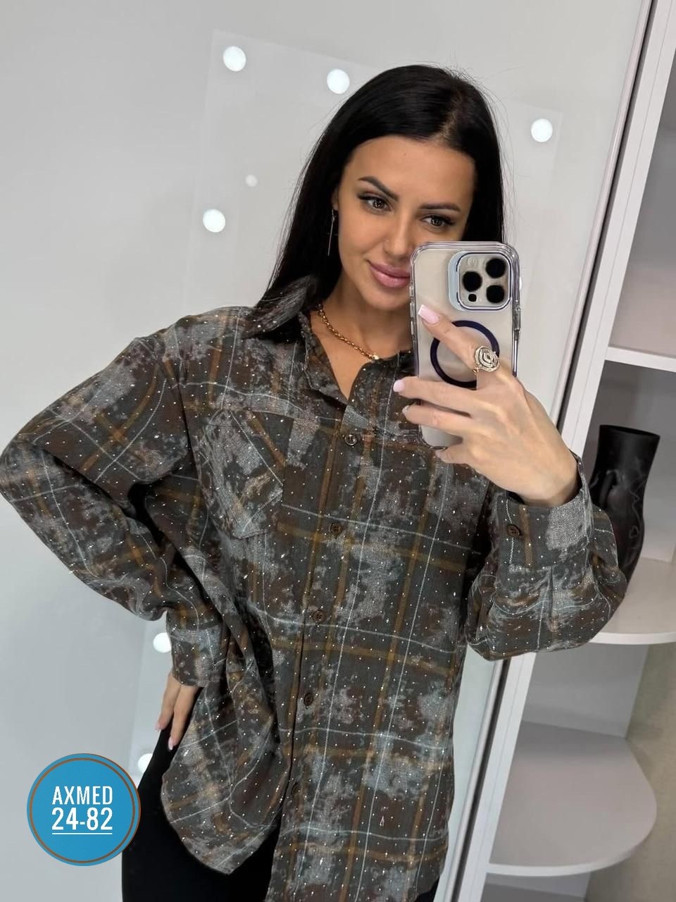 рубашка в клетку женская,женская рубашка,женская рубашка в клетку оверсайз,рубашка в клетку повседневная,рубашка в клетку