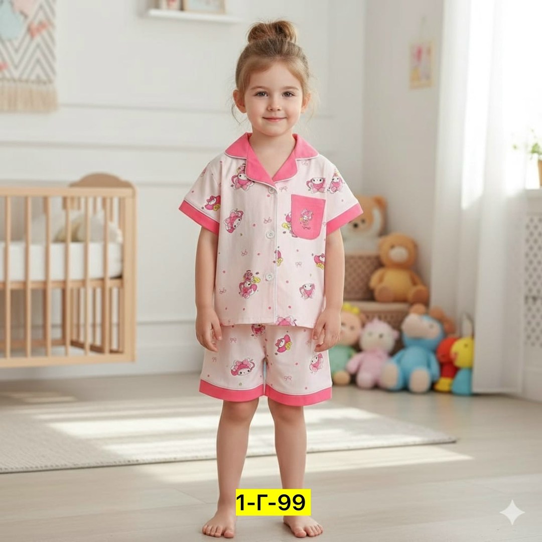 корейские пижамы для детей,шелковая пижама sanrio melody,детский пижама,комплект одежды hello kitty,пижама для девочек