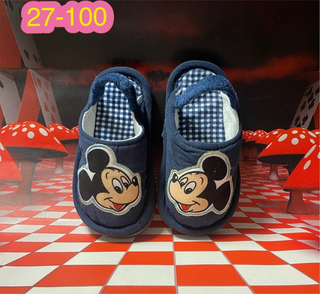 тапочки детские,тапочки для малышей микки маус,домашние тапочки для детей,тапочки для детей,тапочки микки маус детские