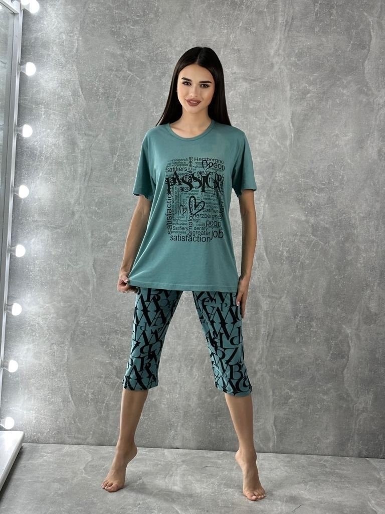 женская пижама с бриджами,пижама с бриджами,комплект домашний пижама с бриджами,домашний костюм пижама с бриджами,комплект пижама