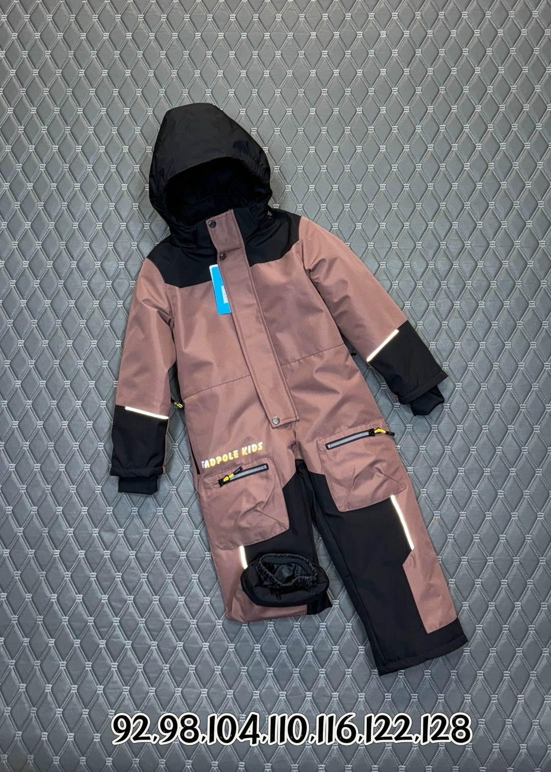 комбинезон детский nikastyle 8з6524 туман/асфальт,демисезонный комбинезон для мальчика 116-122,комбинезон для мальчика,комбинезон утепленный для мальчика,демисезонный комбинезон