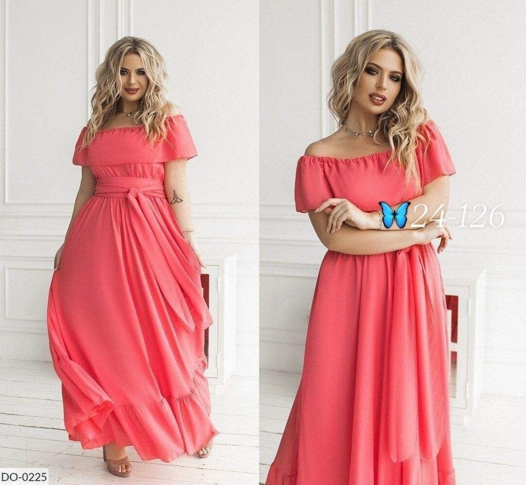 желтое платье,длинное платье летнее,платье шифоновое с воланами длинное,элегантное длинное женское платье в больших размерах 1056-1 "шифон оборка",нарядное платье