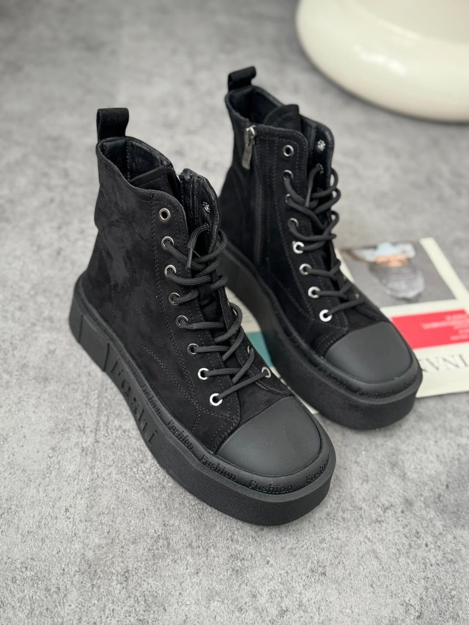 ,ботинки ed'art 215.warm'bl. черные замша,ботинки женские,зимняя женская ,модели ботинок