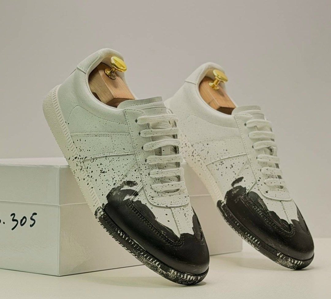 кроссовки maison margiela replica paint splatter sneakers белый,кроссовки maison margiela replica paint splatter,maison margiela replica sneaker low top paint splatter,кроссовки maison margiela painte