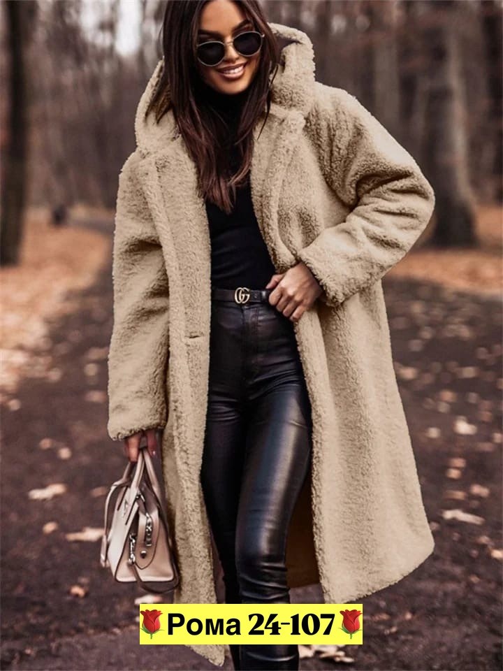 теплое пальто,плюшевое пальто,стильное пальто,пальто средней длины,шерстяное пальто