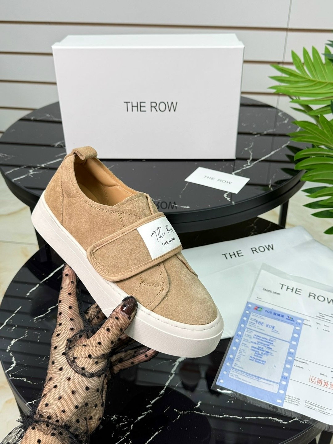 ,слипоны из натуральной замши the row, женская,слипоны женские,обуви