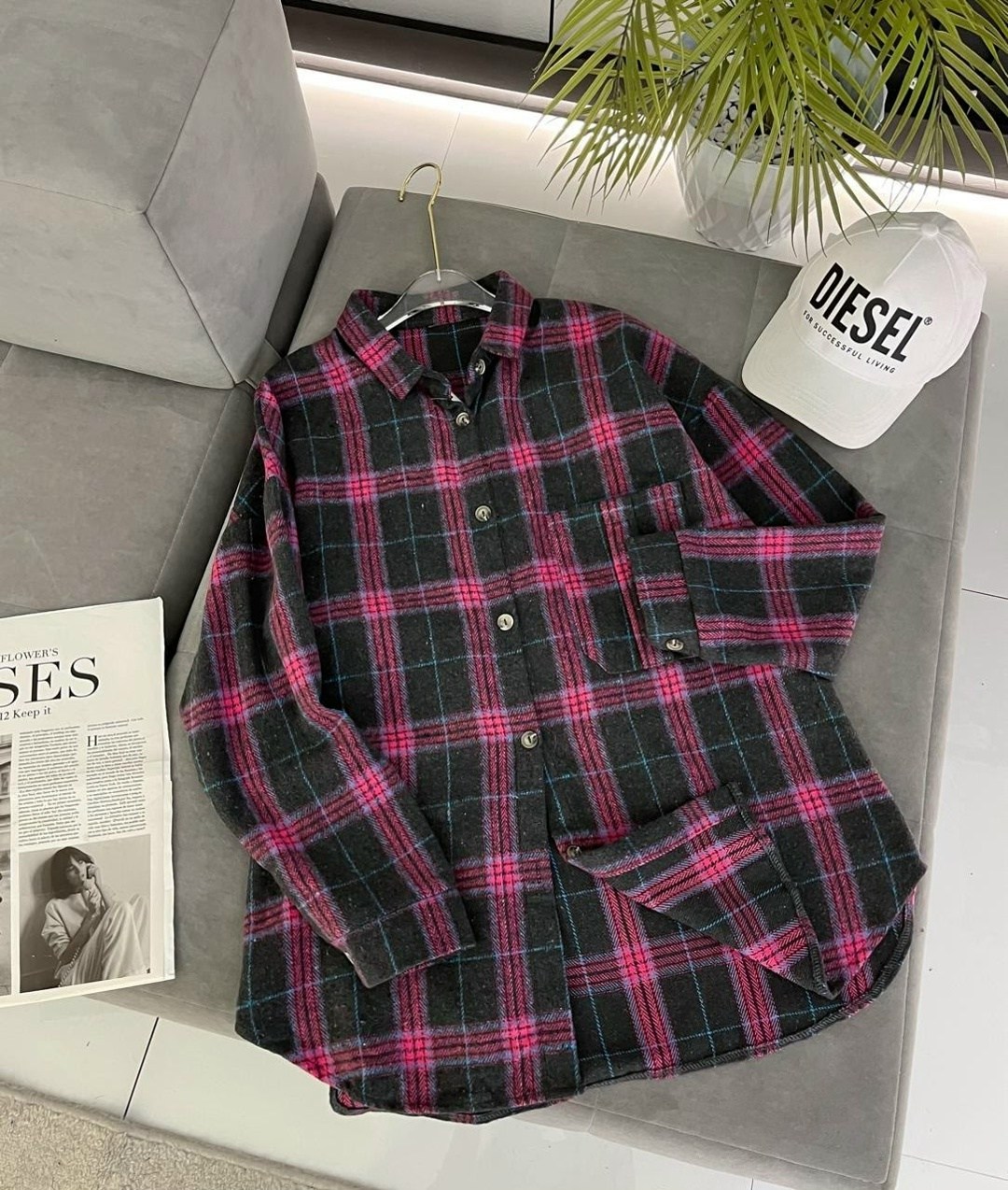 женская рубашка в клетку оверсайз,рубашка в клетку,рубашка в клетку оверсайз удлиненная ulashova,рубашка женская в клетку,клетчатая рубашка оверсайз